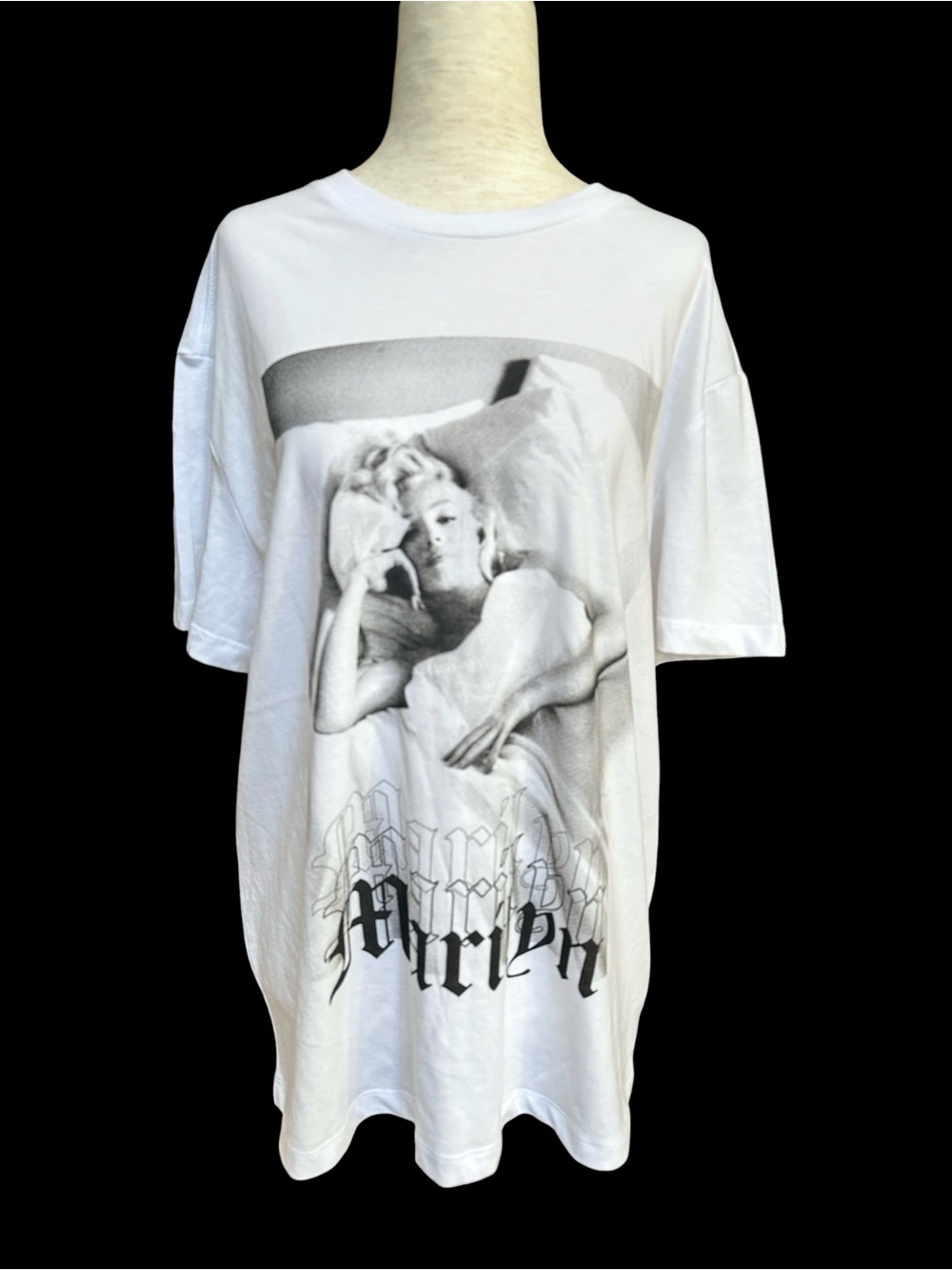 Graphic Marilyn Monroe Photo Tee - White Unisex (mens size S) NWOT